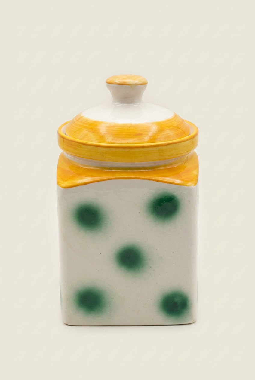 Colourful Polka Dot Jar ceramic jar - NA Ceramic Jars wholesale