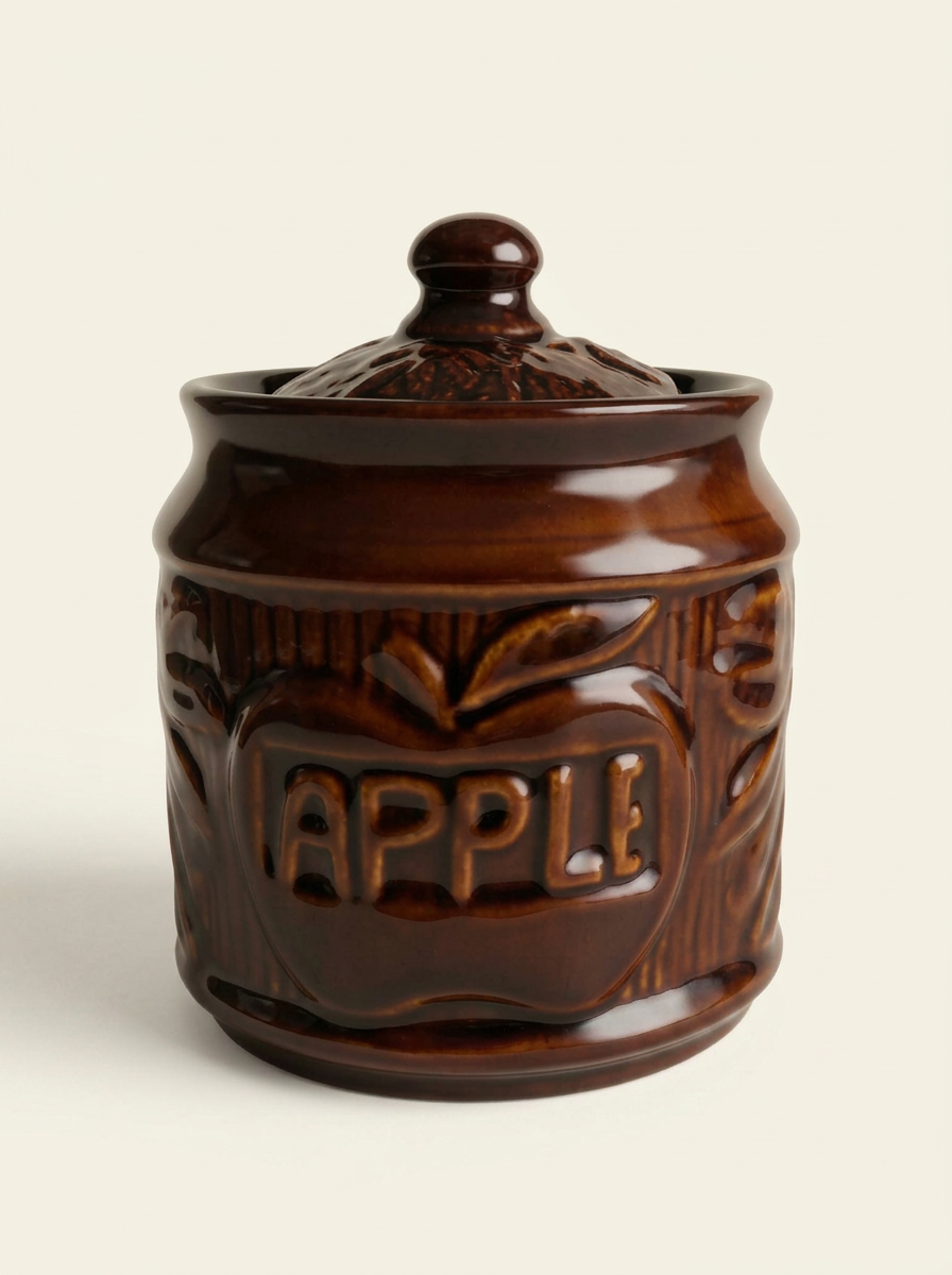 Apple ceramic jar - NA Ceramic Jars wholesale